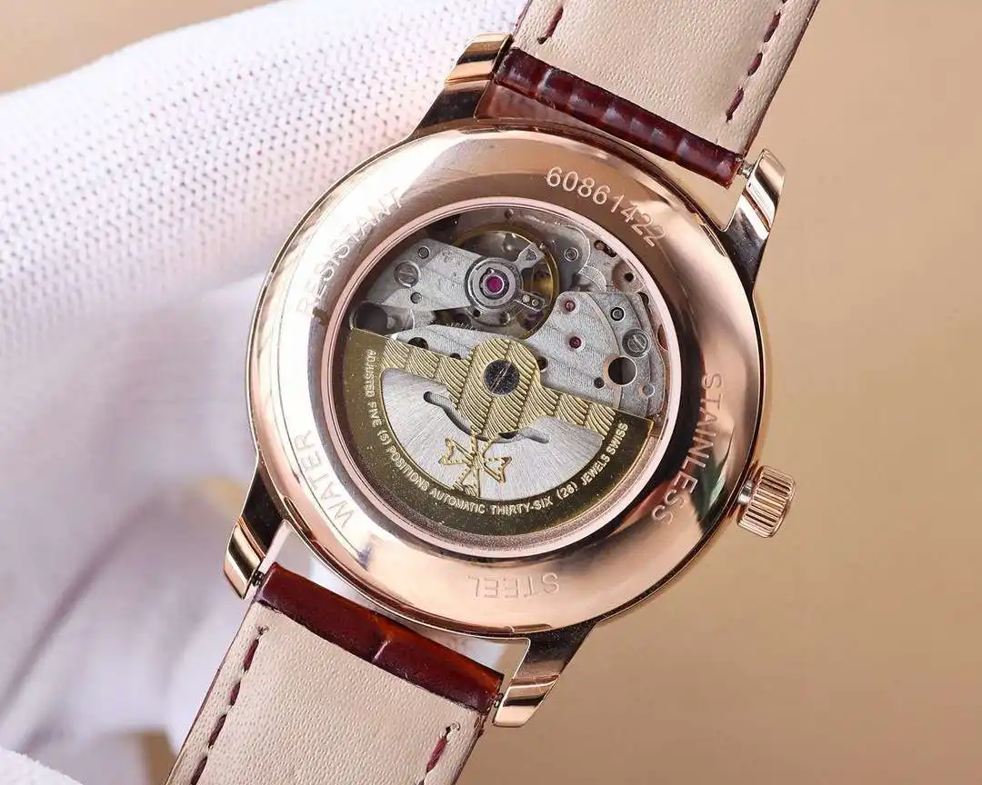 General Watches Watch Men's watch with original fully automatic mechanical movement, top-grade 316 stainless steel case and strap, mineral super mirror, diameter 40cm KK06850 3 view 2