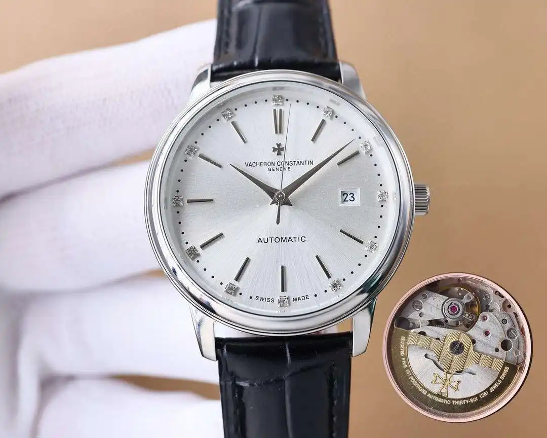 General Watches Watch Men's watch with original fully automatic mechanical movement, top-grade 316 stainless steel case and strap, mineral super mirror, diameter 40cm KK06850 3 view 6