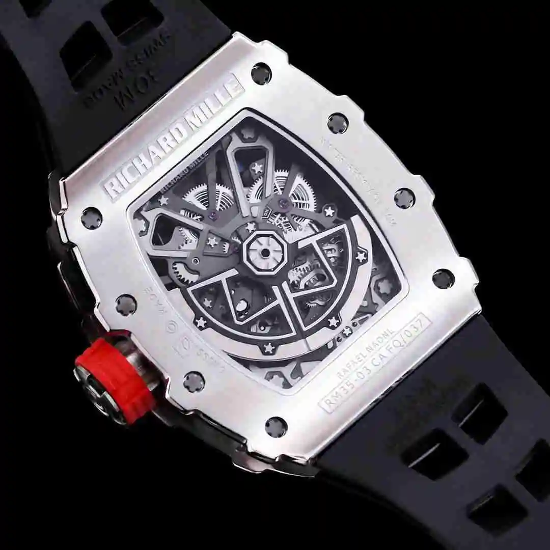 General Watches Richard Mille Richard Miller Watch Men's Watch Paired with Original Fully Automatic Mechanical Movement Top Grade 316 Precision Steel Case with Mineral Super Strong Mirror Diameter 43mm KK view 3
