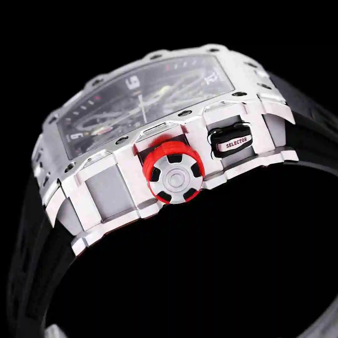 General Watches Richard Mille Richard Miller Watch Men's Watch Paired with Original Fully Automatic Mechanical Movement Top Grade 316 Precision Steel Case with Mineral Super Strong Mirror Diameter 43mm KK view 5