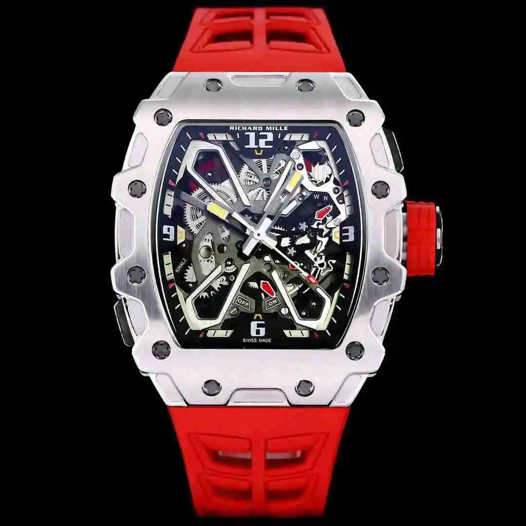 General Watches Richard Mille Richard Miller Watch Men's Watch Paired with Original Fully Automatic Mechanical Movement Top Grade 316 Precision Steel Case with Mineral Super Strong Mirror Diameter 43mm KK view 8