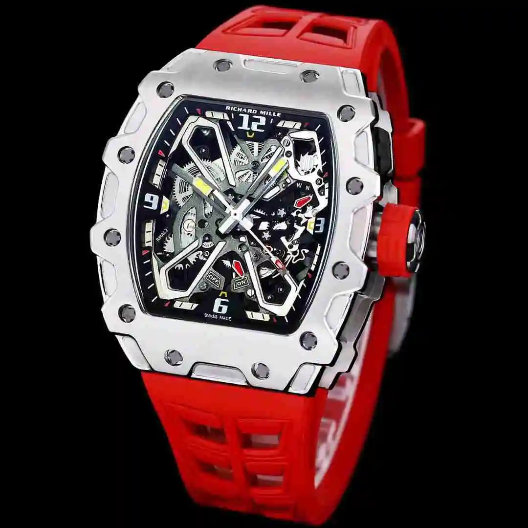 General Watches Richard Mille Richard Miller Watch Men's Watch Paired with Original Fully Automatic Mechanical Movement Top Grade 316 Precision Steel Case with Mineral Super Strong Mirror Diameter 43mm KK view 9