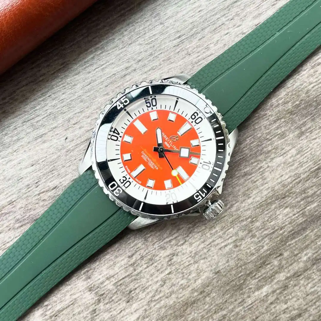 General Watches Breitling Watch Bai@Ling men's watch with original fully automatic mechanical movement, top-grade 316 stainless steel case and strap, mineral super mirror, diameter 44mm KK04450 1 view 5
