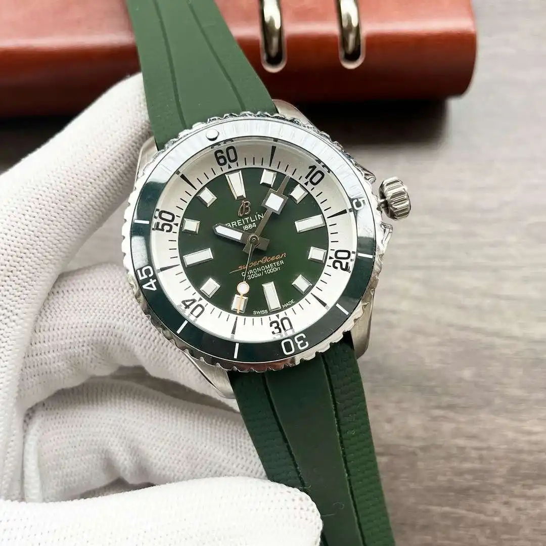 General Watches Breitling Watch Bai@Ling men's watch with original fully automatic mechanical movement, top-grade 316 stainless steel case and strap, mineral super mirror, diameter 44mm KK04450 1 view 8