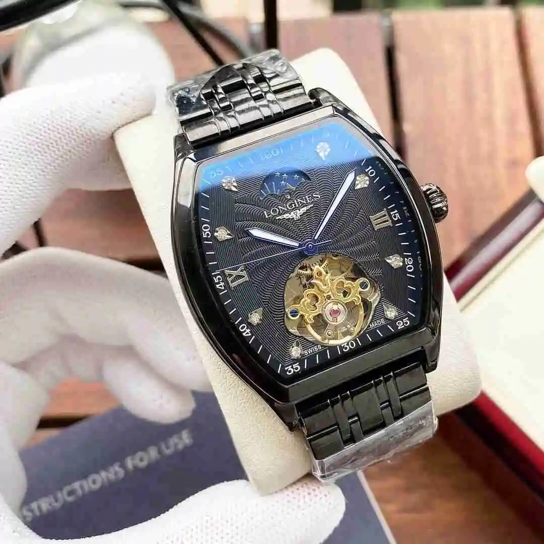 General Watches Longines watch for men with original fully automatic mechanical movement, top grade 316 precision steel case with mineral super strong mirror diameter 42mm KK05250 view 4