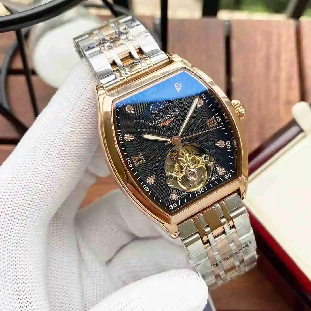 General Watches Longines watch for men with original fully automatic mechanical movement, top grade 316 precision steel case with mineral super strong mirror diameter 42mm KK05250 view 6
