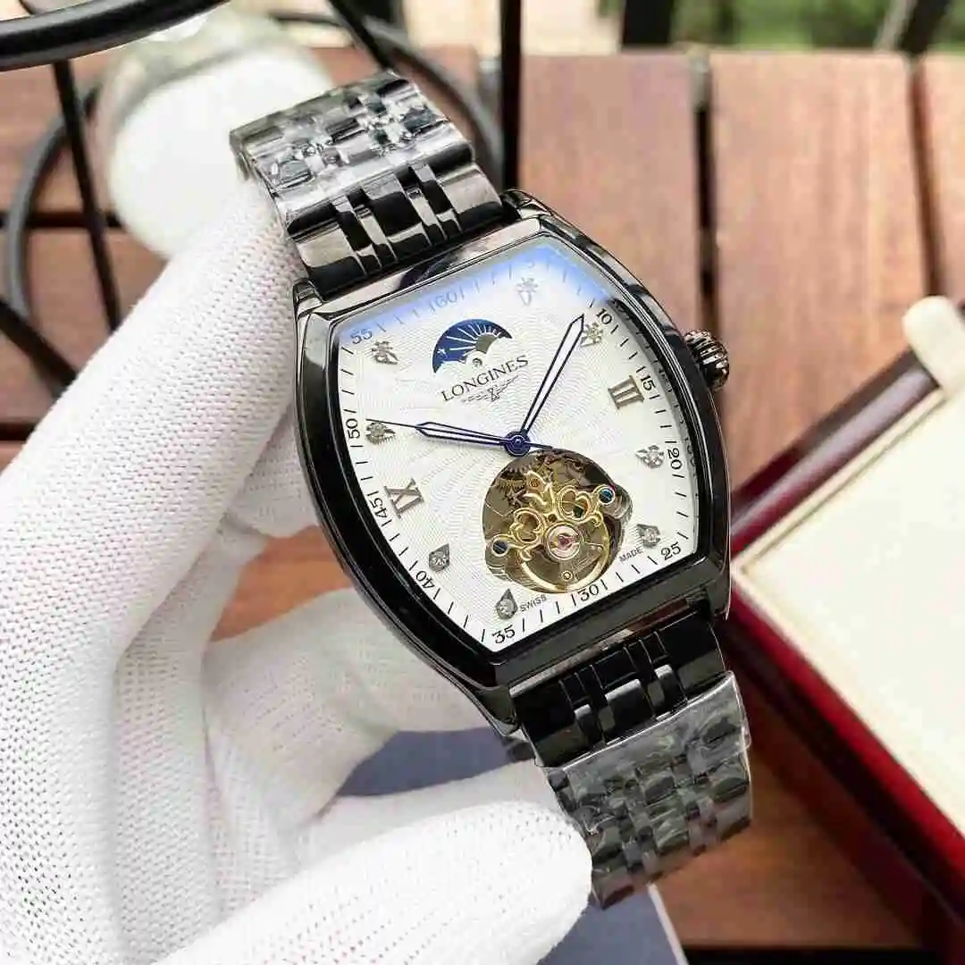 General Watches Longines watch for men with original fully automatic mechanical movement, top grade 316 precision steel case with mineral super strong mirror diameter 42mm KK05250 view 8