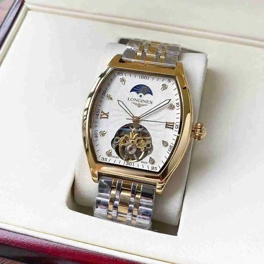 General Watches Longines watch for men with original fully automatic mechanical movement, top grade 316 precision steel case with mineral super strong mirror diameter 42mm KK05250 view 9