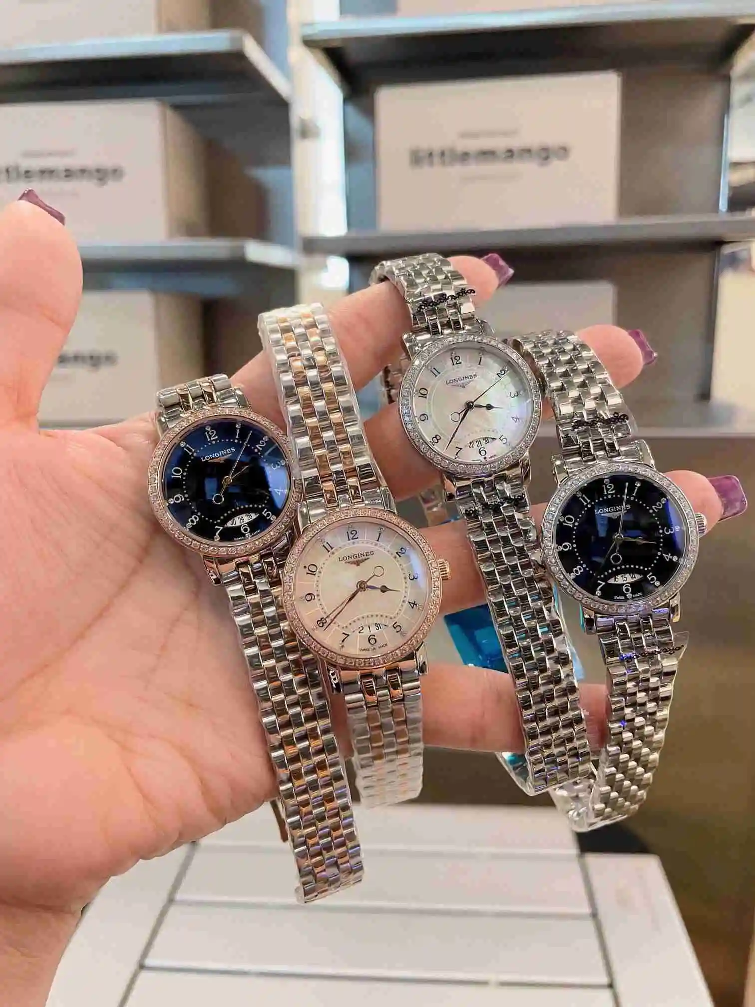 General Watches Longines watch for women with original fully automatic mechanical movement, top grade 316 precision steel case with mineral super strong mirror diameter 32mm KK02750 1 view 3