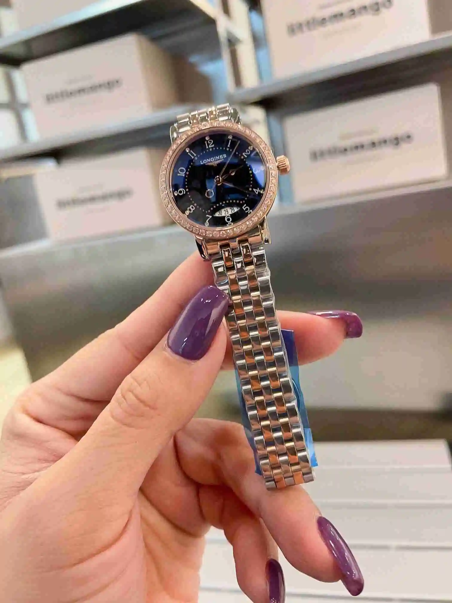 General Watches Longines watch for women with original fully automatic mechanical movement, top grade 316 precision steel case with mineral super strong mirror diameter 32mm KK02750 1 view 5