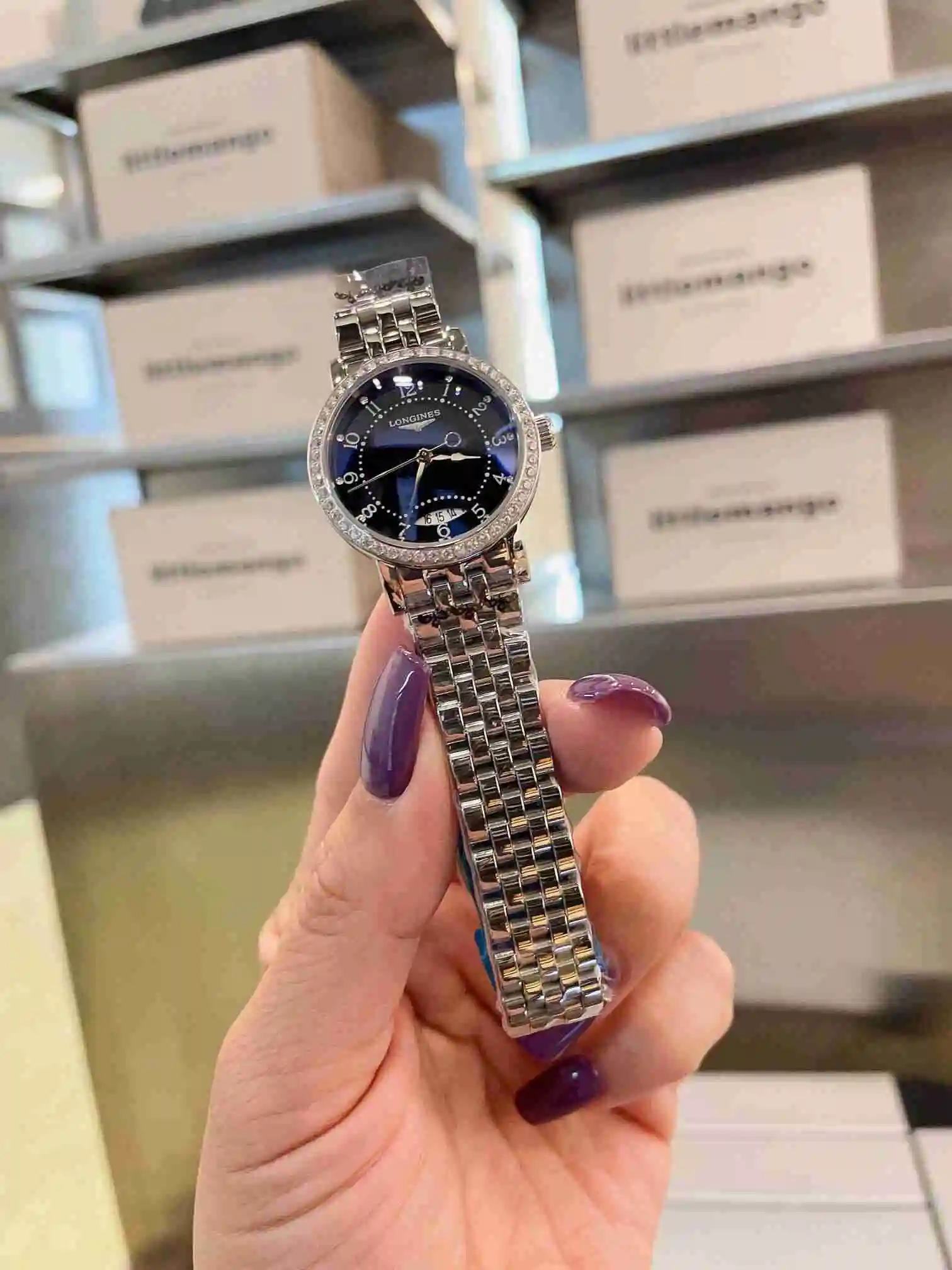 General Watches Longines watch for women with original fully automatic mechanical movement, top grade 316 precision steel case with mineral super strong mirror diameter 32mm KK02750 1 view 8