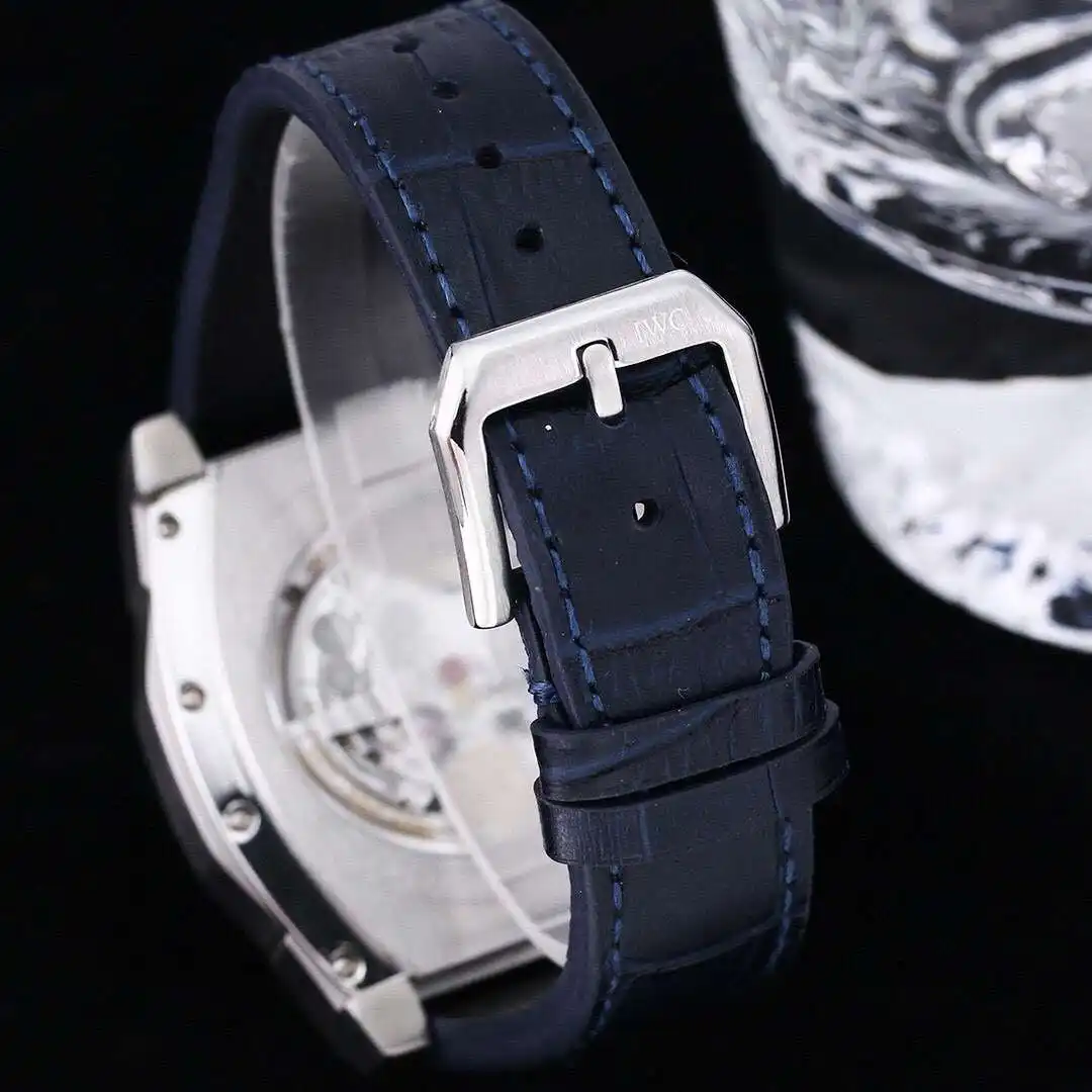 General Watches IWC men's watch with original fully automatic mechanical movement, top 316 stainless steel case and strap, mineral super mirror, diameter 43mm KK08500 view 2