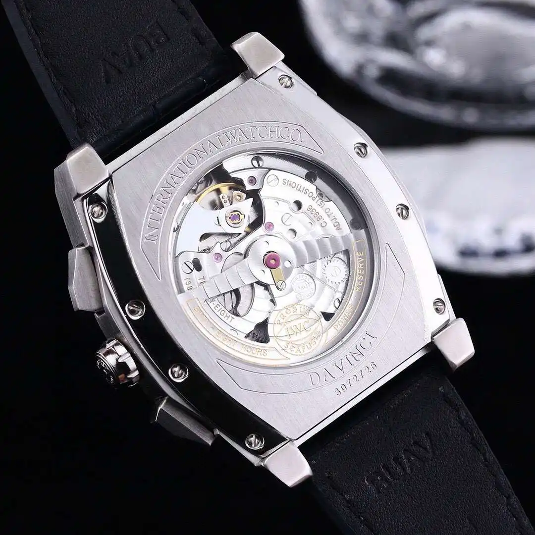 General Watches IWC men's watch with original fully automatic mechanical movement, top 316 stainless steel case and strap, mineral super mirror, diameter 43mm KK08500 view 3