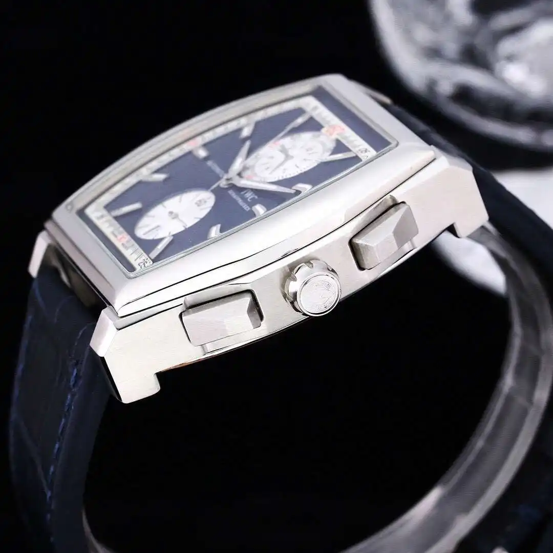 General Watches IWC men's watch with original fully automatic mechanical movement, top 316 stainless steel case and strap, mineral super mirror, diameter 43mm KK08500 view 5