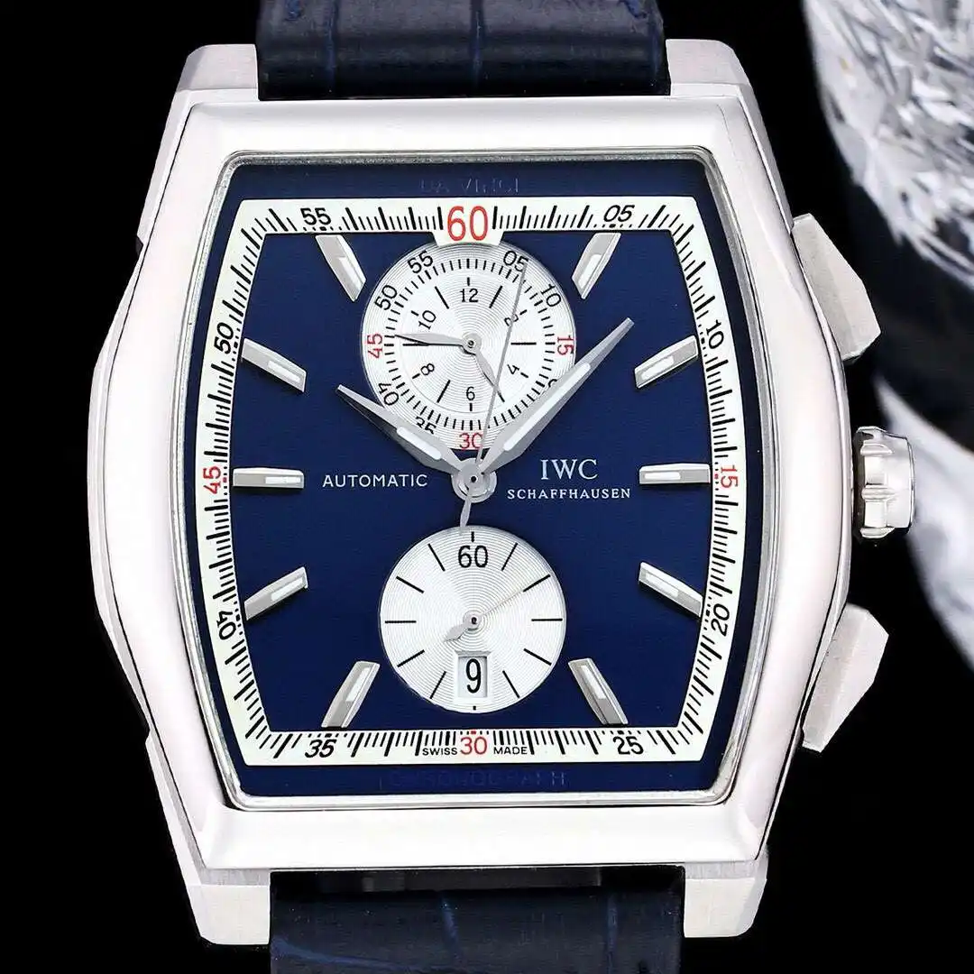 General Watches IWC men's watch with original fully automatic mechanical movement, top 316 stainless steel case and strap, mineral super mirror, diameter 43mm KK08500 view 8