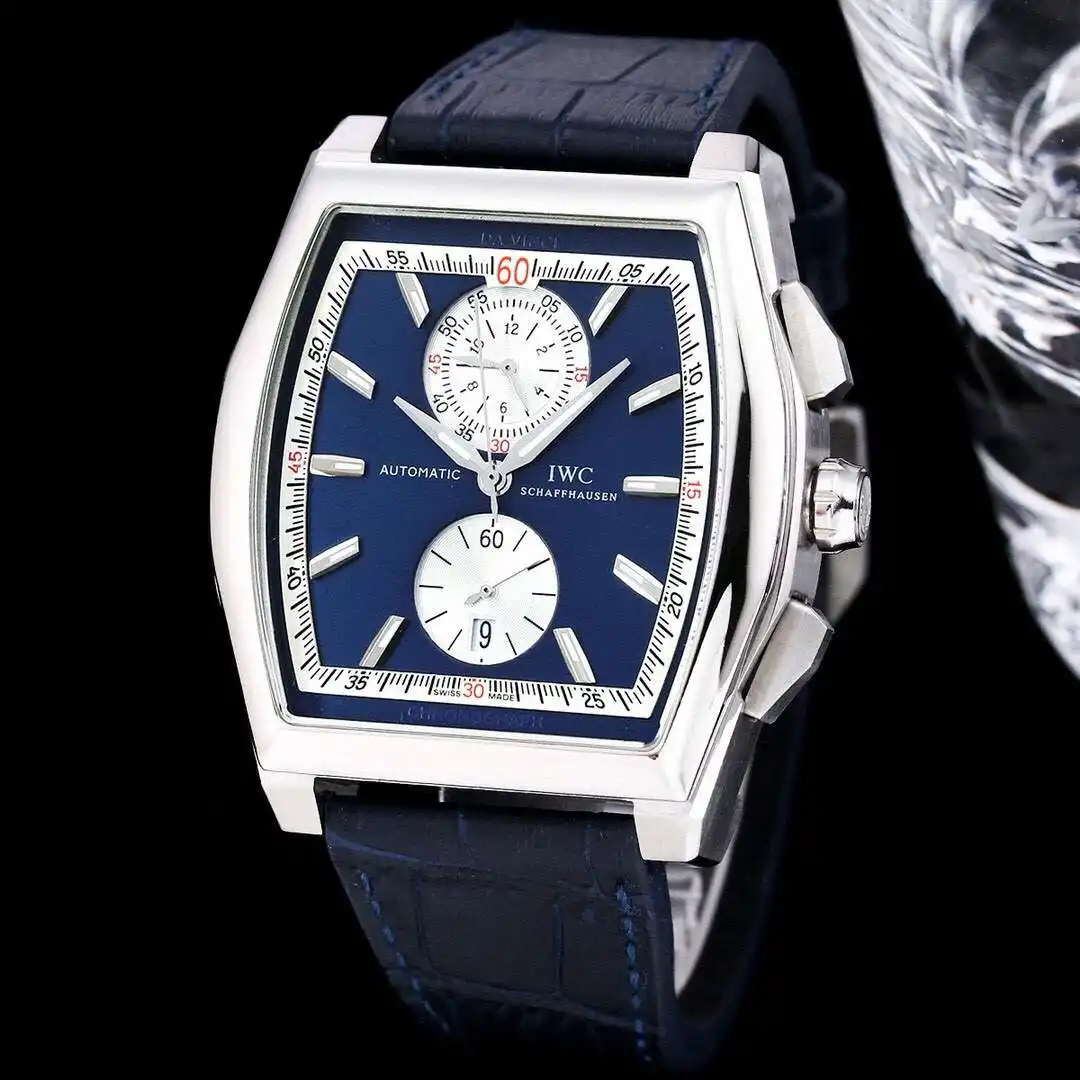 General Watches IWC men's watch with original fully automatic mechanical movement, top 316 stainless steel case and strap, mineral super mirror, diameter 43mm KK08500 view 9
