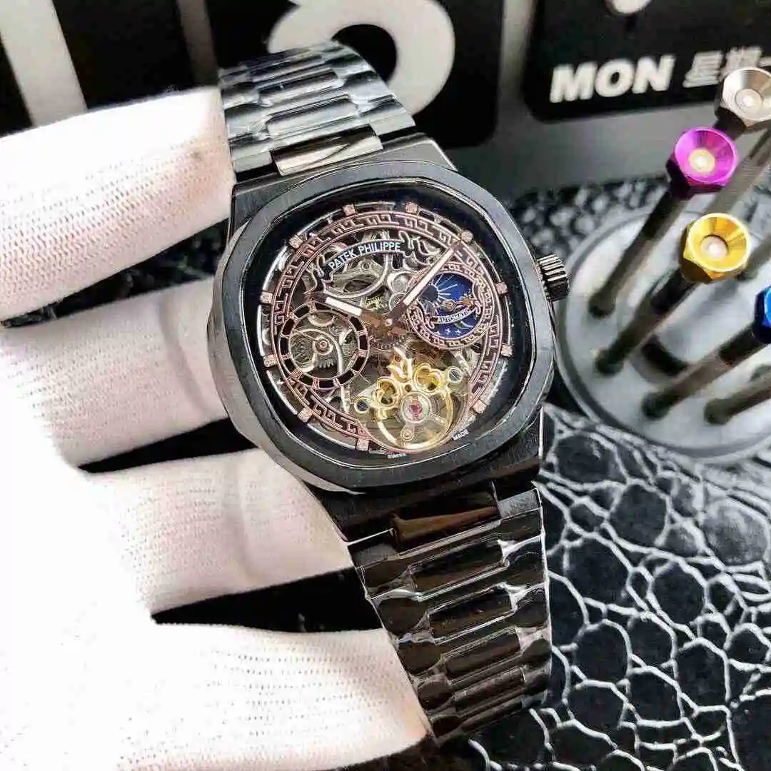 General Watches Patek Philippe Watch Men's Watch Paired with Original Fully Automatic Mechanical Movement Top Grade 316 Precision Steel Case Case with Mineral Super Strong Mirror Diameter 42mm KK05450 5 view 5