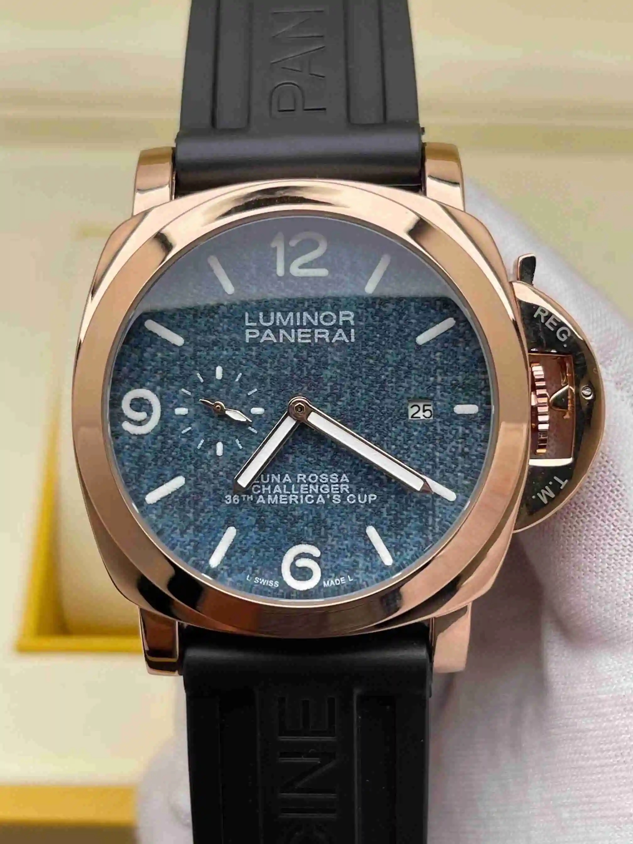 General Watches Panerai Peinahai Watch Men's Watch Paired with Original Fully Automatic Mechanical Movement Top Grade 316 Precision Steel Case with Mineral Super Strong Mirror Diameter 44mm KK02950 view 5