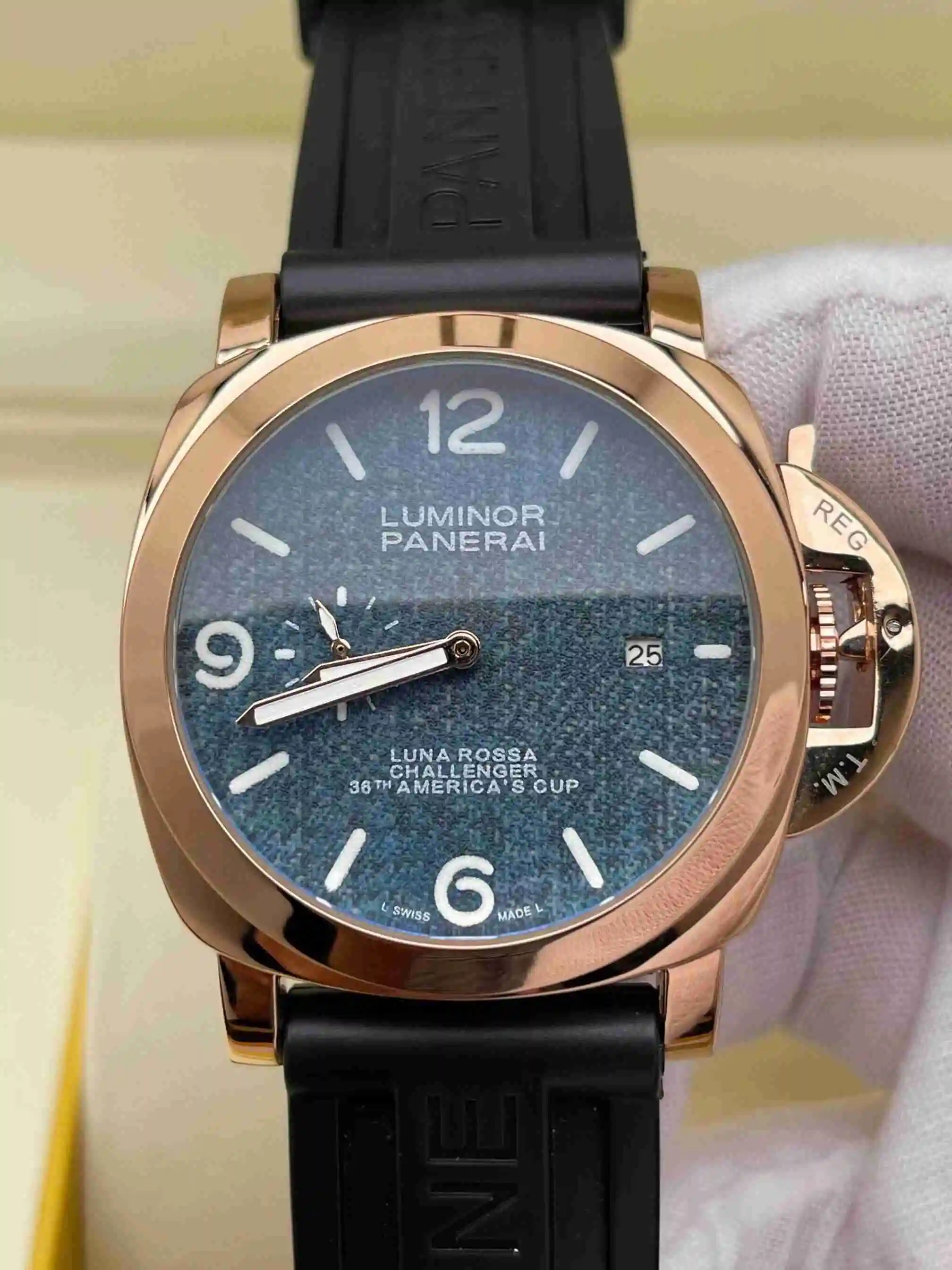 General Watches Panerai Peinahai Watch Men's Watch Paired with Original Fully Automatic Mechanical Movement Top Grade 316 Precision Steel Case with Mineral Super Strong Mirror Diameter 44mm KK02950 view 6
