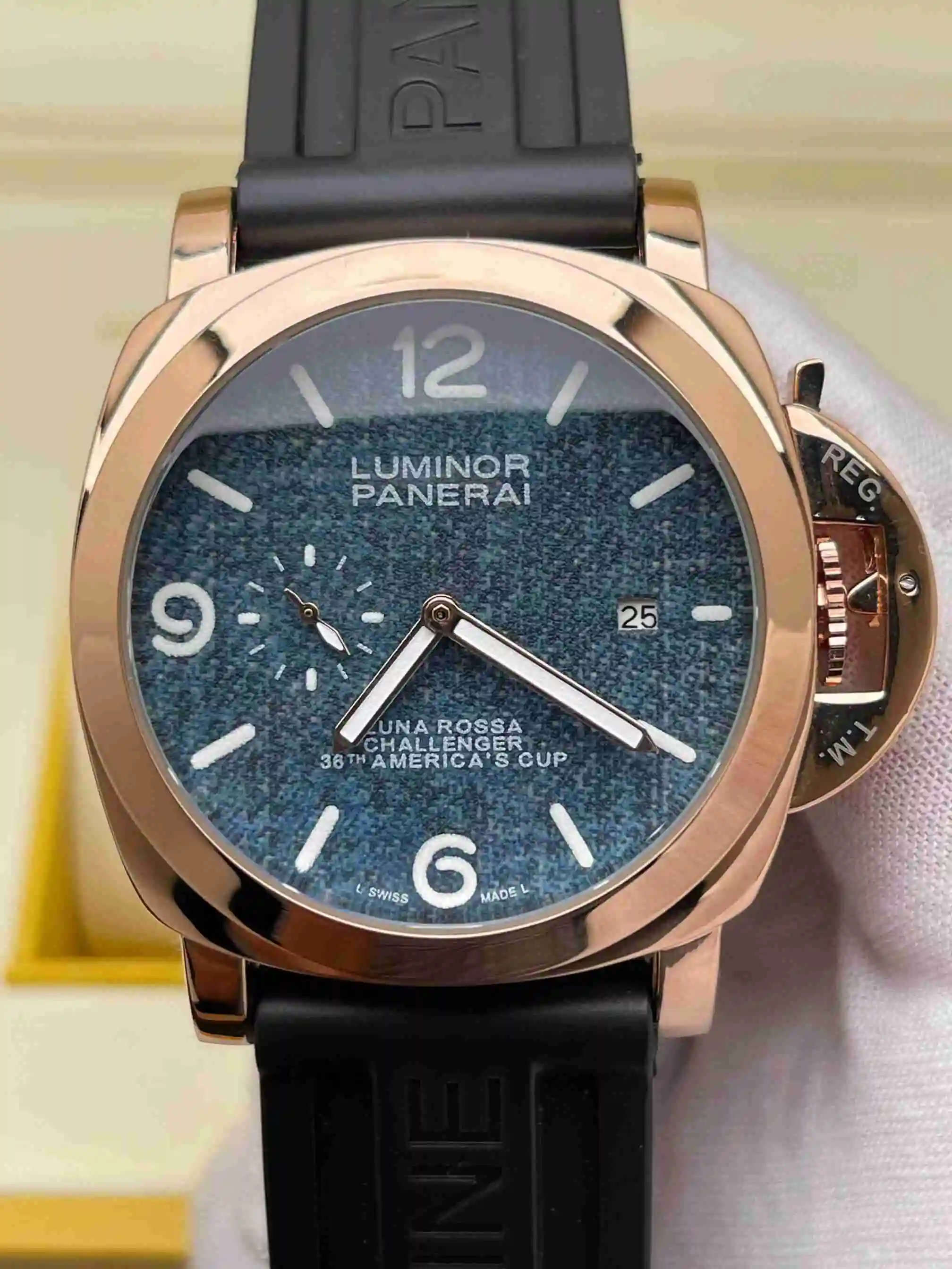 General Watches Panerai Peinahai Watch Men's Watch Paired with Original Fully Automatic Mechanical Movement Top Grade 316 Precision Steel Case with Mineral Super Strong Mirror Diameter 44mm KK02950 view 7