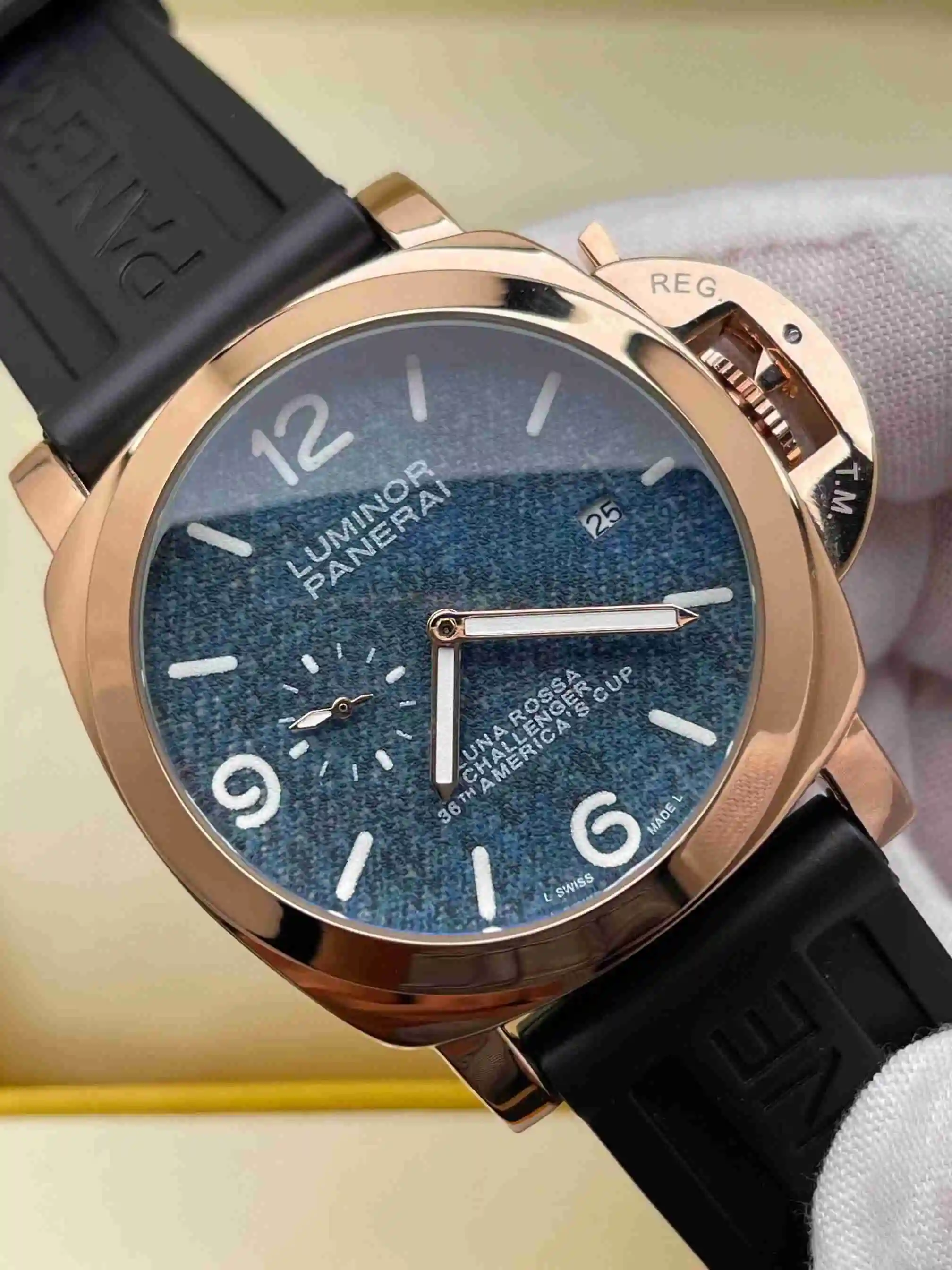 General Watches Panerai Peinahai Watch Men's Watch Paired with Original Fully Automatic Mechanical Movement Top Grade 316 Precision Steel Case with Mineral Super Strong Mirror Diameter 44mm KK02950 view 8