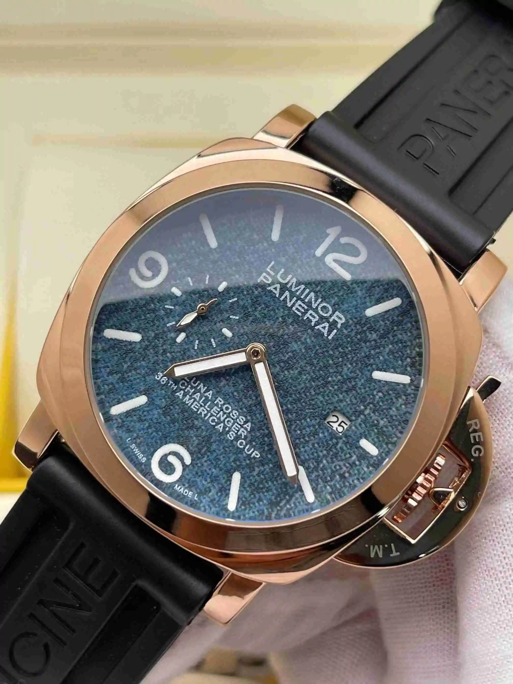 General Watches Panerai Peinahai Watch Men's Watch Paired with Original Fully Automatic Mechanical Movement Top Grade 316 Precision Steel Case with Mineral Super Strong Mirror Diameter 44mm KK02950 view 9