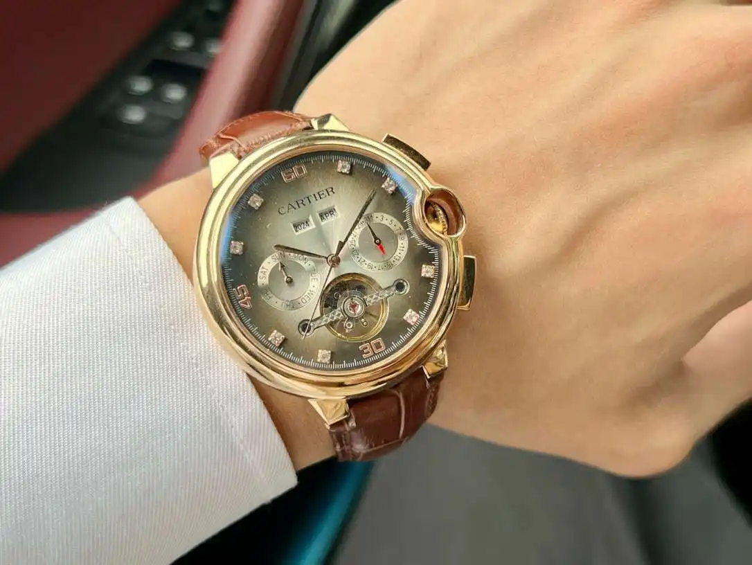 General Watches Watch, men's watch with original fully automatic mechanical movement, top-grade 316 stainless steel case and strap, mineral super mirror, diameter 46cm KK05250 view 3