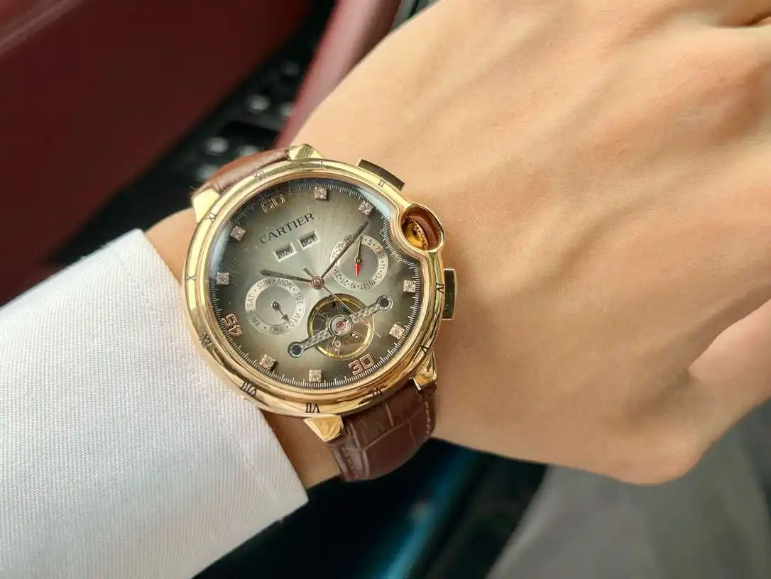 General Watches Watch, men's watch with original fully automatic mechanical movement, top-grade 316 stainless steel case and strap, mineral super mirror, diameter 46cm KK05250 view 4