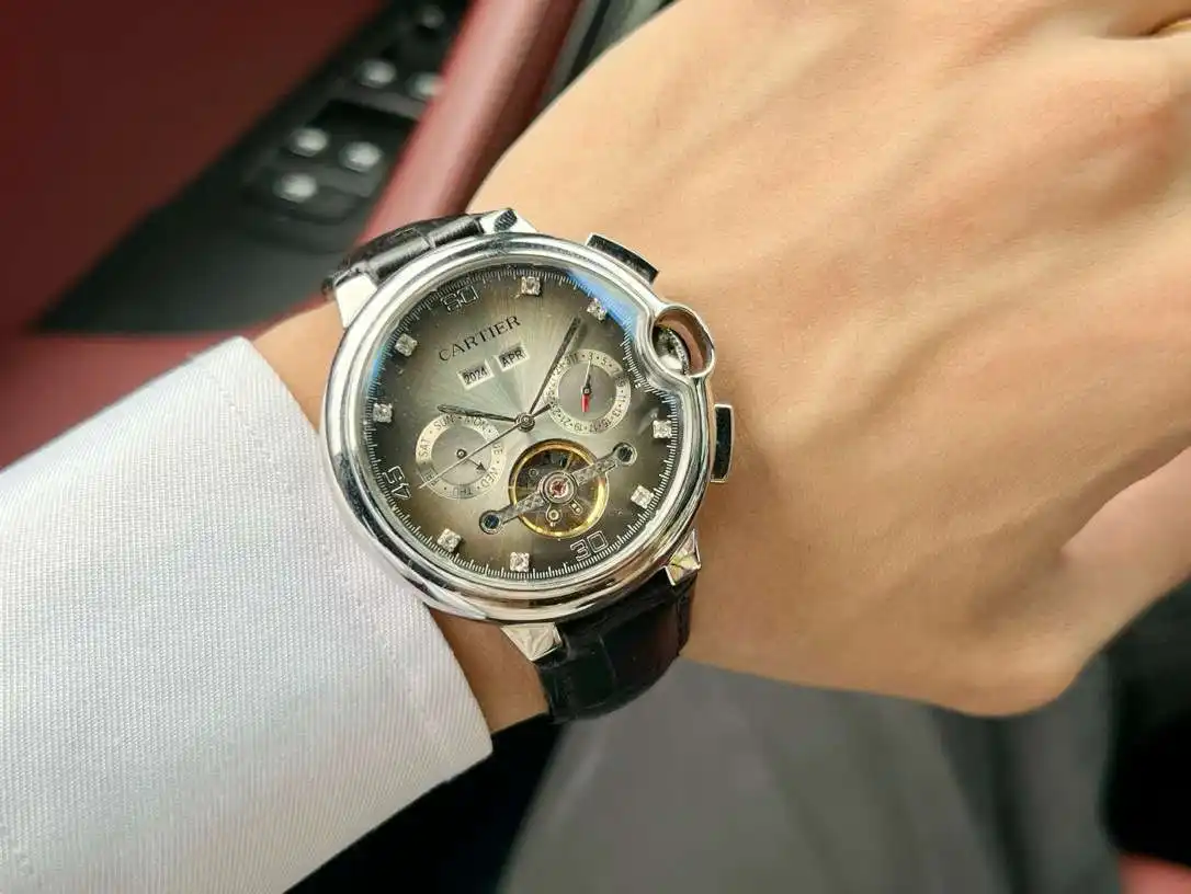 General Watches Watch, men's watch with original fully automatic mechanical movement, top-grade 316 stainless steel case and strap, mineral super mirror, diameter 46cm KK05250 view 8