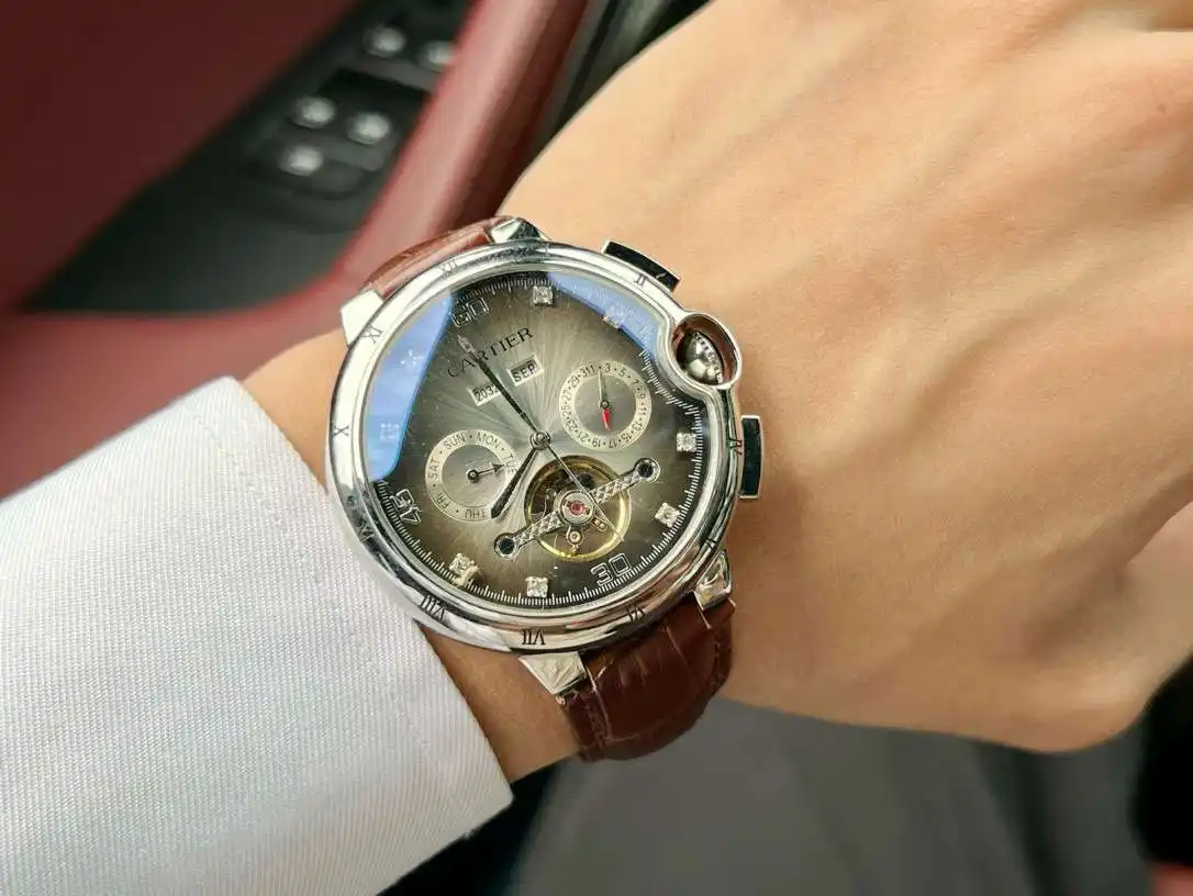 General Watches Watch, men's watch with original fully automatic mechanical movement, top-grade 316 stainless steel case and strap, mineral super mirror, diameter 46cm KK05250 view 9