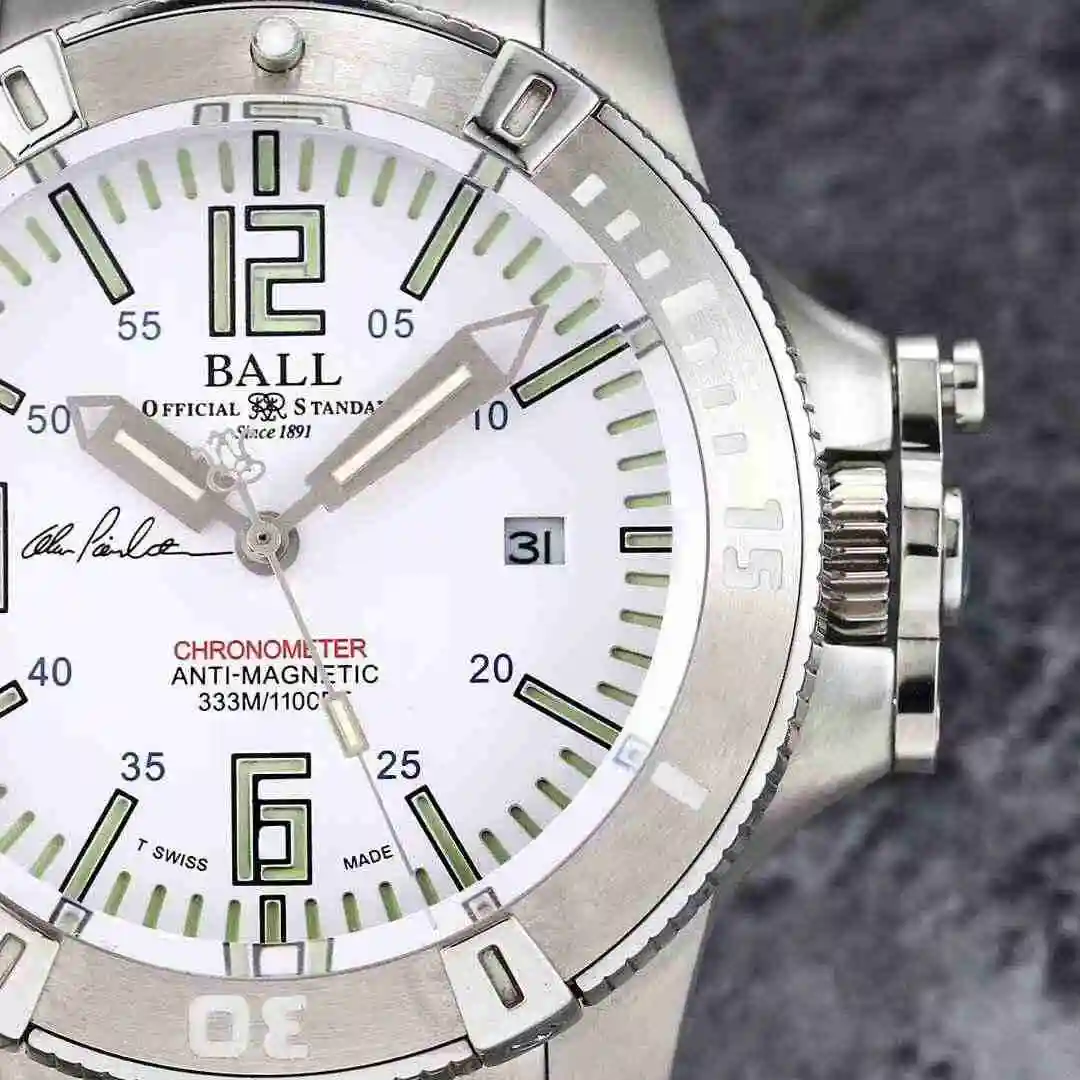 General Watches Ball White 1050 Black+50 Steel+100 Watch view 2