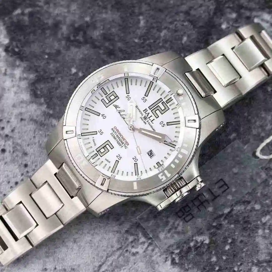 General Watches Ball White 1050 Black+50 Steel+100 Watch view 9