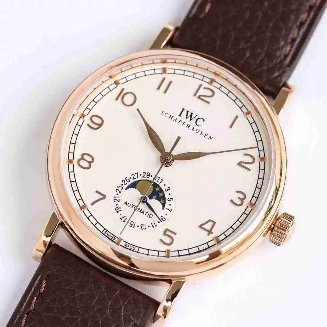 General Watches IWC Wanguo Watch Men's Watch Paired with Original Fully Automatic Mechanical Movement Top Grade 316 Precision Steel Case with Mineral Super Strong Mirror Diameter 39mm kk view 5