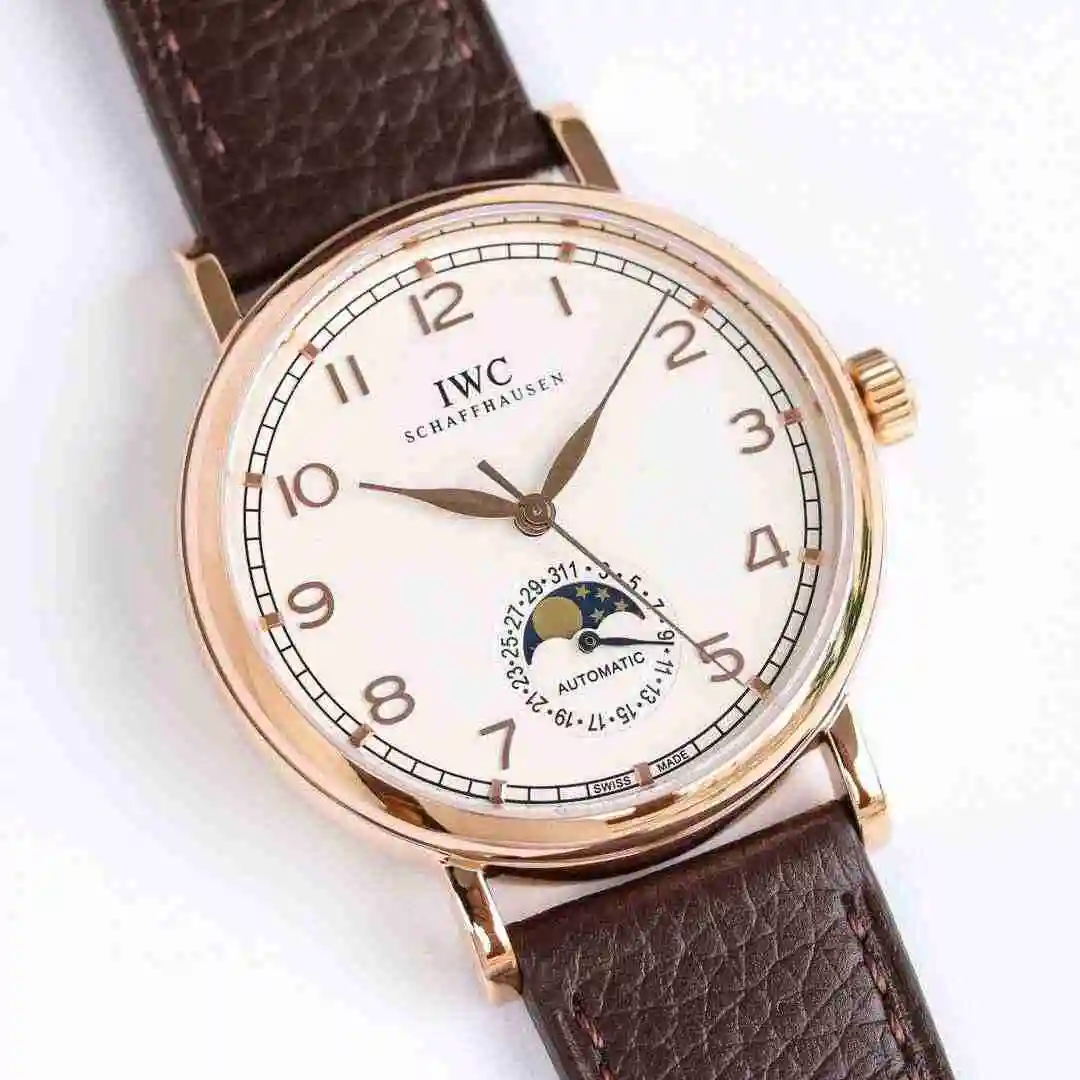 General Watches IWC Wanguo Watch Men's Watch Paired with Original Fully Automatic Mechanical Movement Top Grade 316 Precision Steel Case with Mineral Super Strong Mirror Diameter 39mm kk view 7
