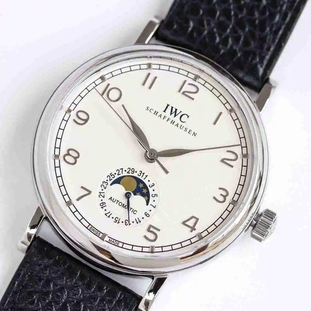 General Watches IWC Wanguo Watch Men's Watch Paired with Original Fully Automatic Mechanical Movement Top Grade 316 Precision Steel Case with Mineral Super Strong Mirror Diameter 39mm kk view 8