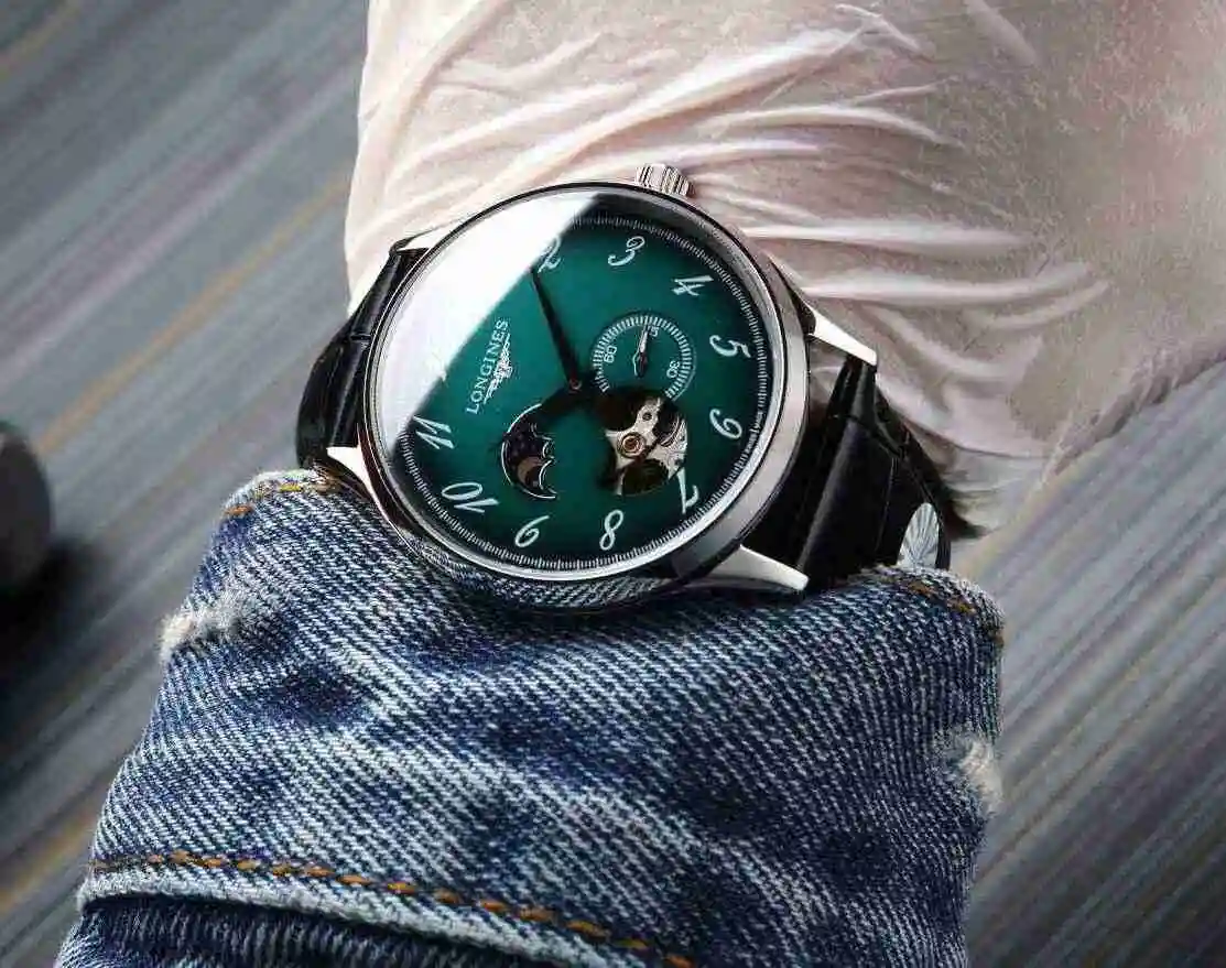 General Watches Longines watch for men with original fully automatic mechanical movement, top grade 316 precision steel case with mineral super strong mirror diameter 40mm kk07250 1 view 7