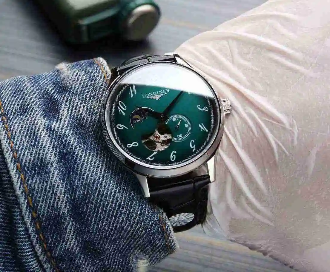 General Watches Longines watch for men with original fully automatic mechanical movement, top grade 316 precision steel case with mineral super strong mirror diameter 40mm kk07250 1 view 8