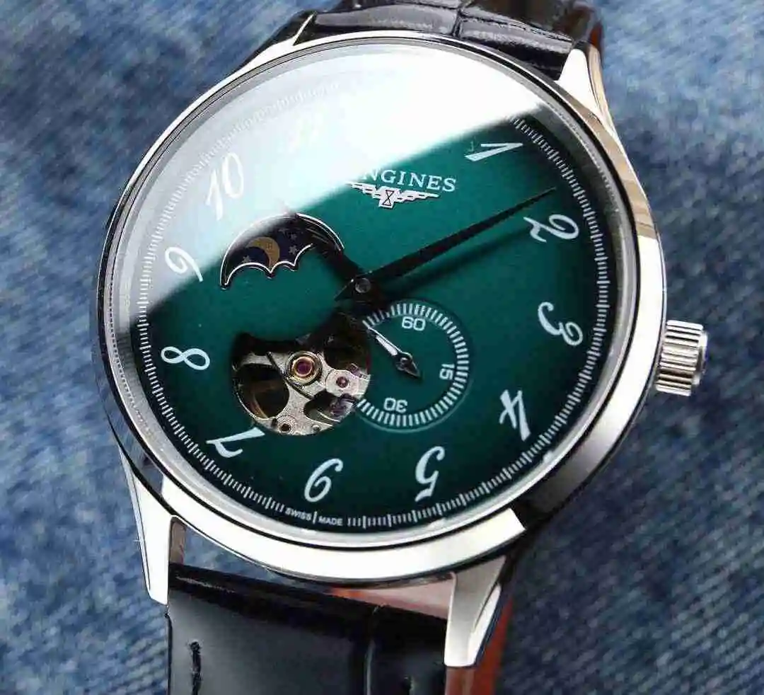 General Watches Longines watch for men with original fully automatic mechanical movement, top grade 316 precision steel case with mineral super strong mirror diameter 40mm kk07250 1 view 9