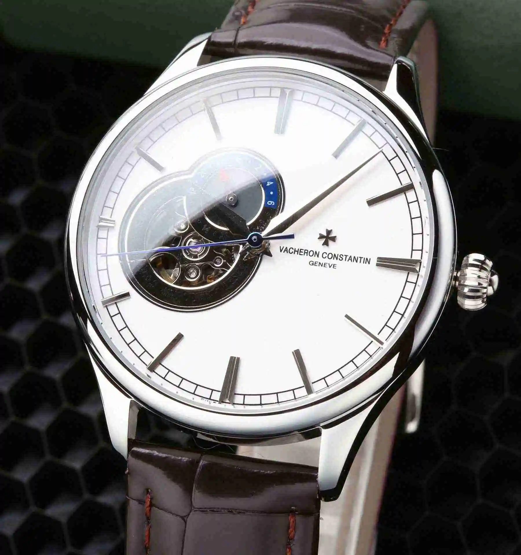 General Watches Vacheron Constantin Jiangshi Danton Watch Men's Watch Paired with Original Fully Automatic Mechanical Movement, Top Grade 316 Precision Steel Case with Mineral Super Strong Mirror Diameter 42mm kk06250 view 7