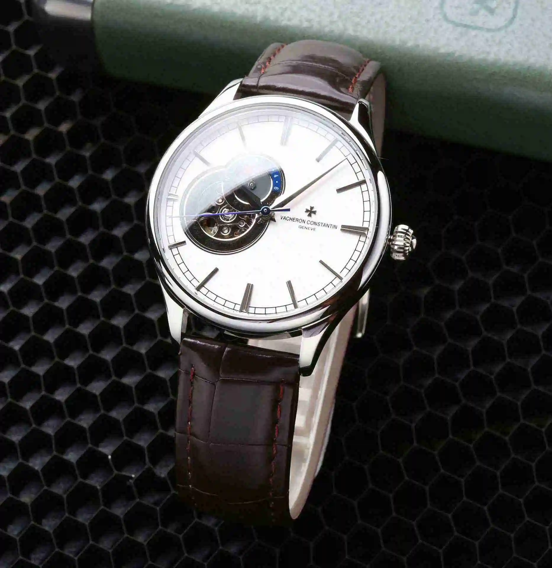 General Watches Vacheron Constantin Jiangshi Danton Watch Men's Watch Paired with Original Fully Automatic Mechanical Movement, Top Grade 316 Precision Steel Case with Mineral Super Strong Mirror Diameter 42mm kk06250 view 8