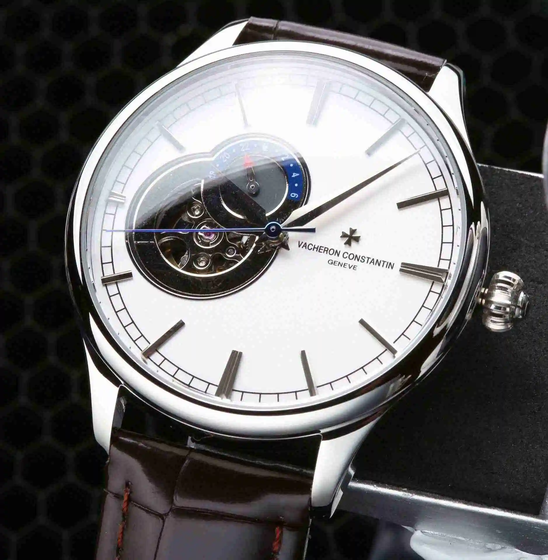 General Watches Vacheron Constantin Jiangshi Danton Watch Men's Watch Paired with Original Fully Automatic Mechanical Movement, Top Grade 316 Precision Steel Case with Mineral Super Strong Mirror Diameter 42mm kk06250 view 9
