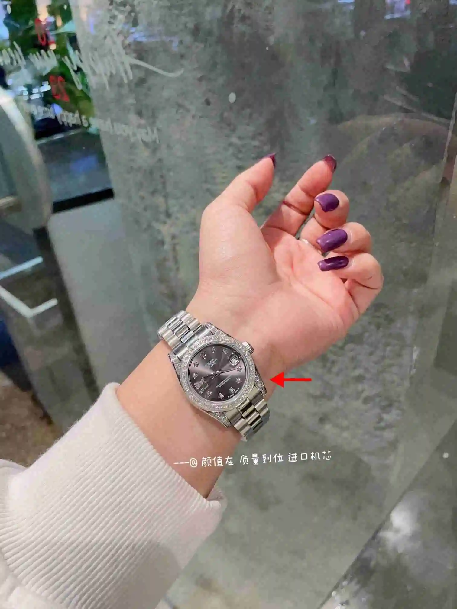 General Watches Rolex Watch Women's Watch Paired with Original Fully Automatic Mechanical Movement Top grade 316 Precision Steel Case with Mineral Super Strong Mirror Diameter 31cm KK03050 1 view 4