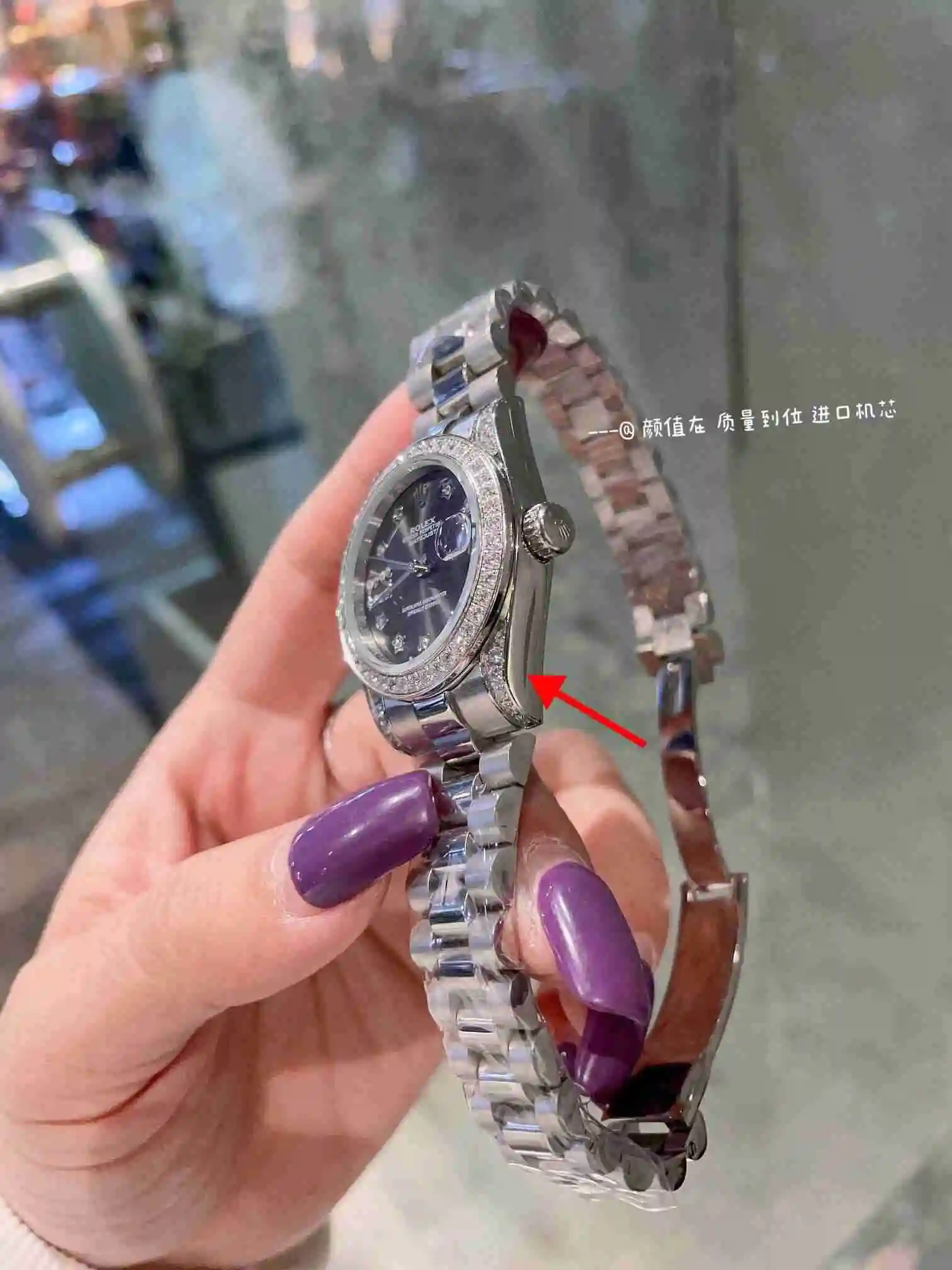 General Watches Rolex Watch Women's Watch Paired with Original Fully Automatic Mechanical Movement Top grade 316 Precision Steel Case with Mineral Super Strong Mirror Diameter 31cm KK03050 1 view 7