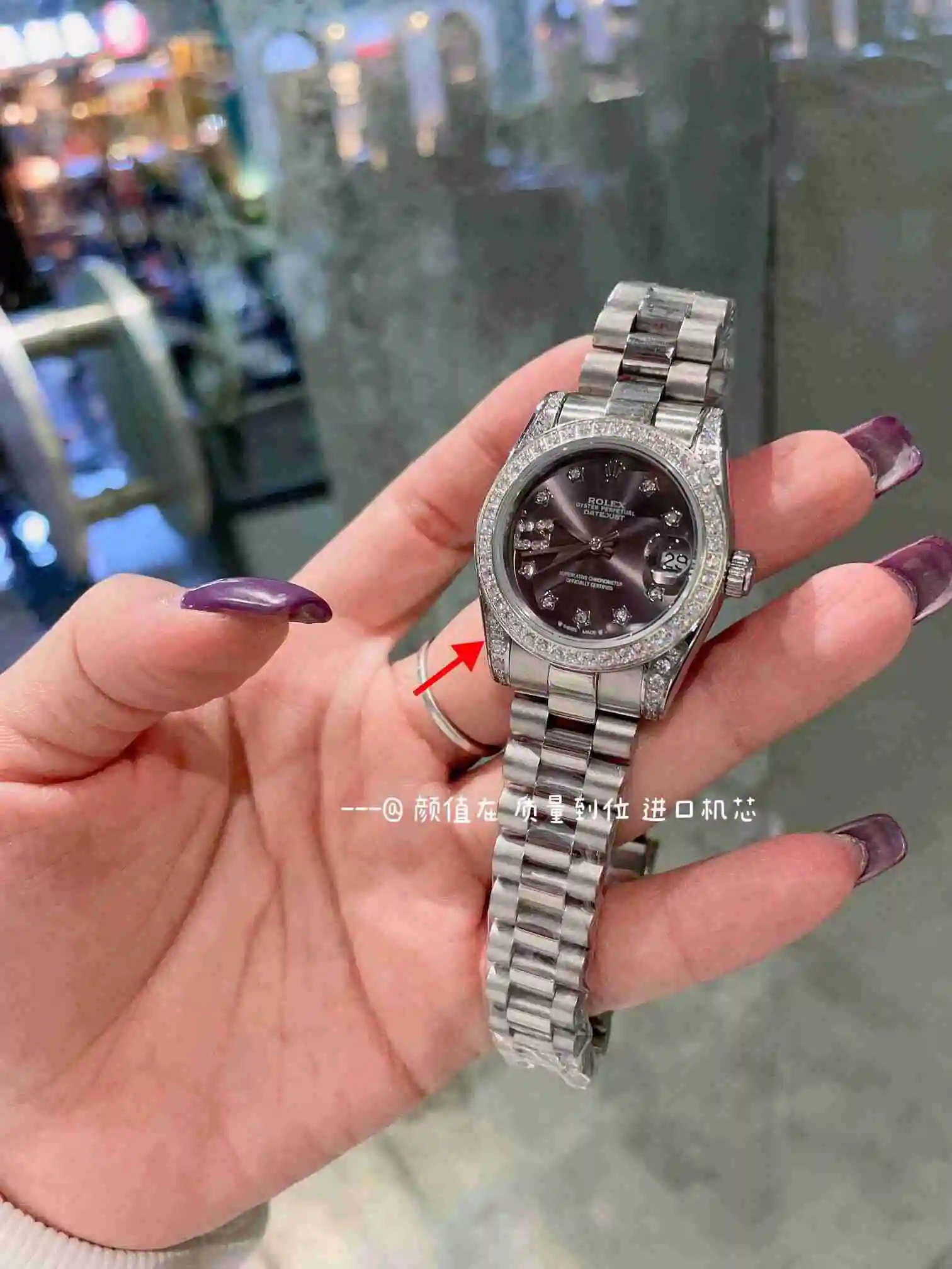 General Watches Rolex Watch Women's Watch Paired with Original Fully Automatic Mechanical Movement Top grade 316 Precision Steel Case with Mineral Super Strong Mirror Diameter 31cm KK03050 1 view 8