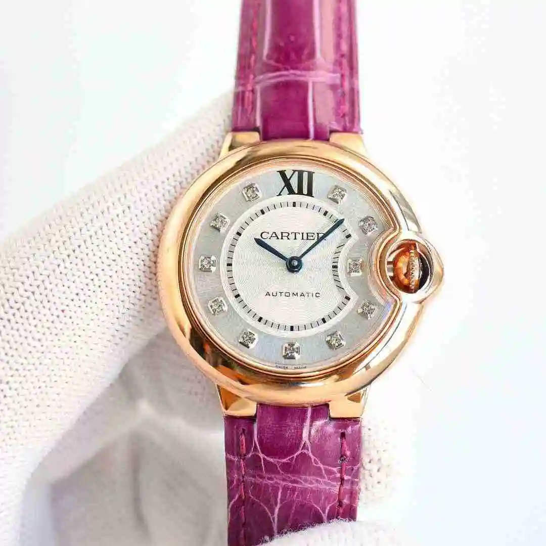 General Watches Cartier Watch Women's Watch Paired with Original Fully Automatic Mechanical Movement Top Grade 316 Precision Steel Case with Mineral Super Strong Mirror Diameter 33mm kk018500 view 6