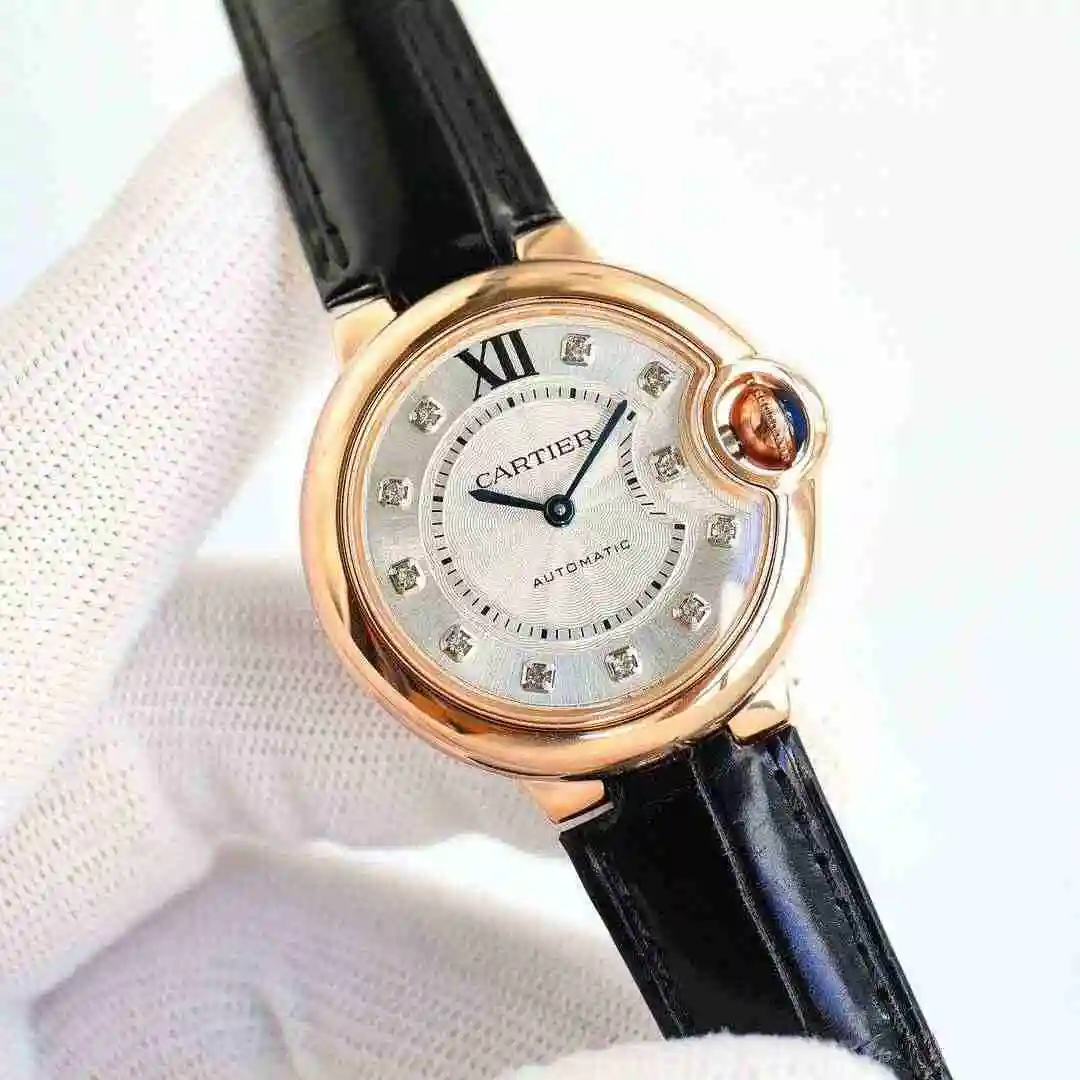 General Watches Cartier Watch Women's Watch Paired with Original Fully Automatic Mechanical Movement Top Grade 316 Precision Steel Case with Mineral Super Strong Mirror Diameter 33mm kk018500 view 7