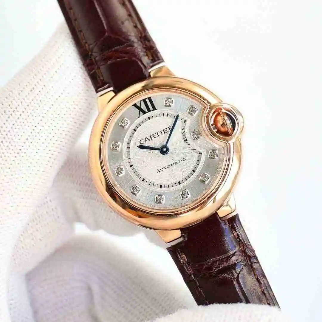 General Watches Cartier Watch Women's Watch Paired with Original Fully Automatic Mechanical Movement Top Grade 316 Precision Steel Case with Mineral Super Strong Mirror Diameter 33mm kk018500 view 8