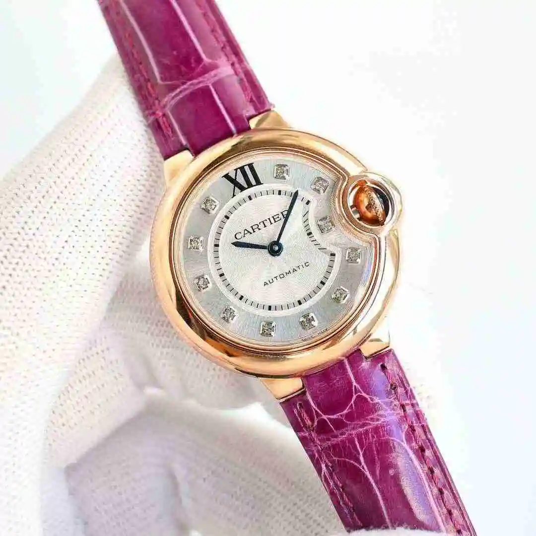 General Watches Cartier Watch Women's Watch Paired with Original Fully Automatic Mechanical Movement Top Grade 316 Precision Steel Case with Mineral Super Strong Mirror Diameter 33mm kk018500 view 9