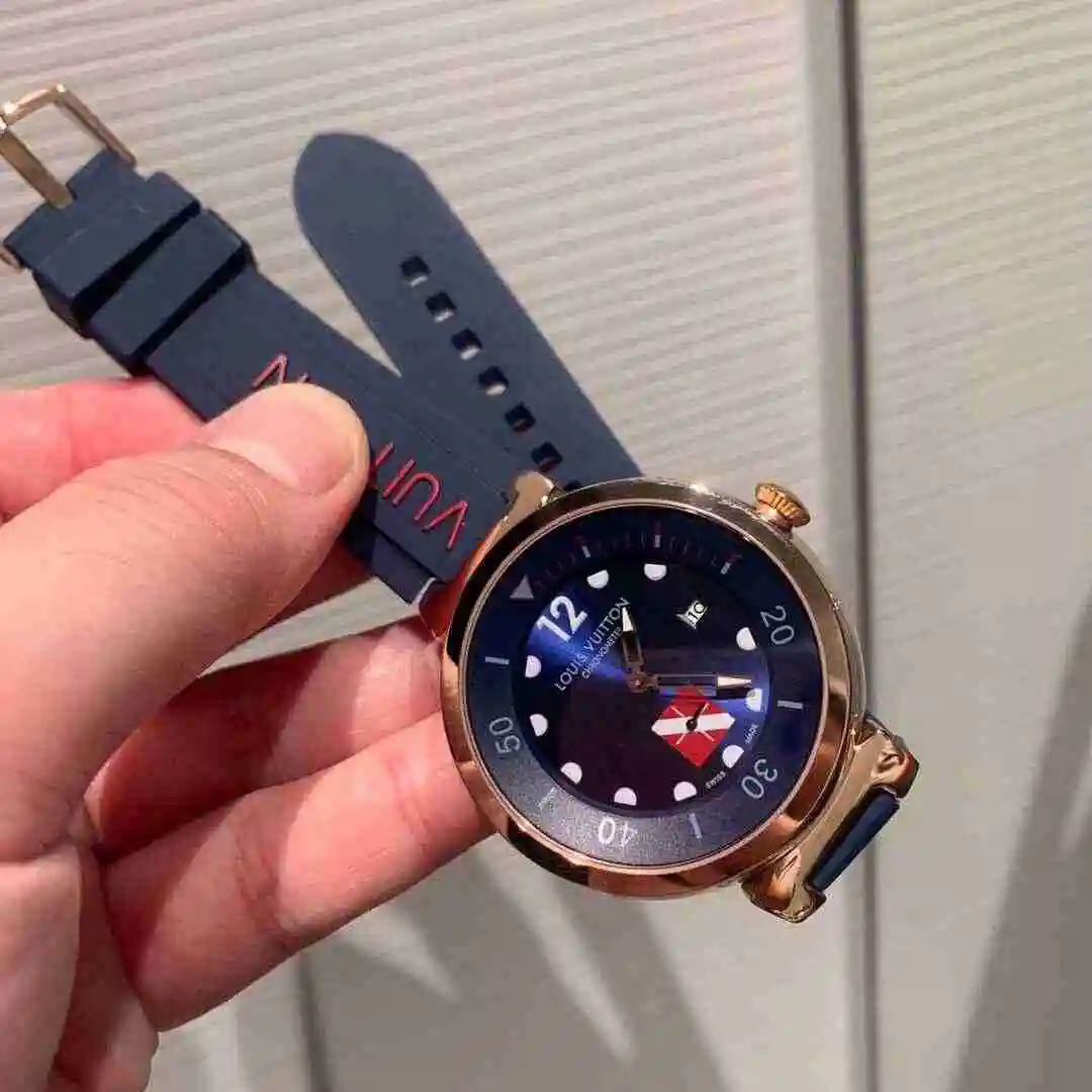 General Watches LV watch for men with original fully automatic mechanical movement, top grade 316 precision steel case with mineral super strong mirror diameter 42mm KK02750 view 9