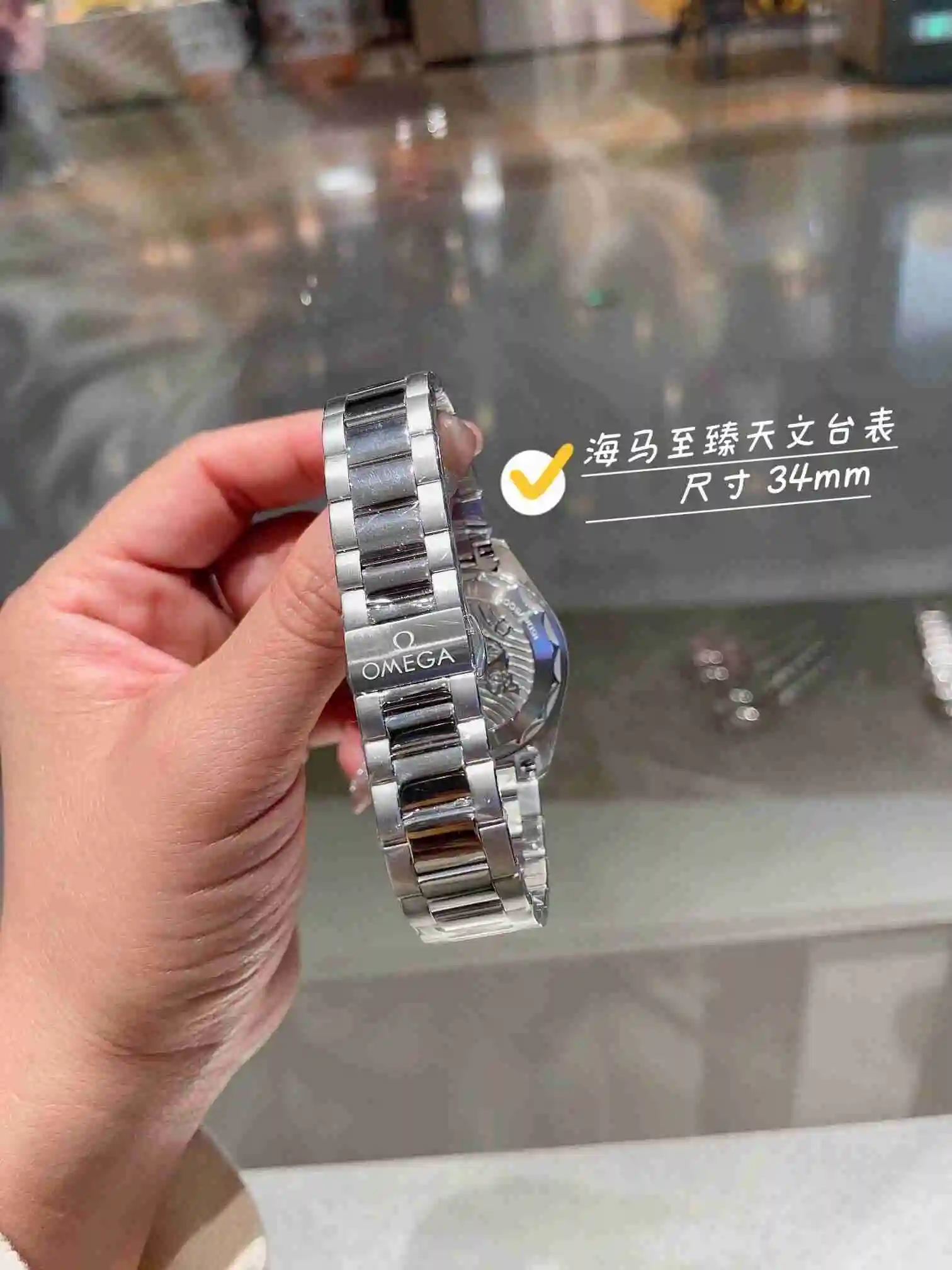 General Watches Omega Watch Women's Watch Paired with Original Fully Automatic Mechanical Movement Top Grade 316 Precision Steel Case with Mineral Super Strong Mirror Diameter 34cm KK03250 1 view 2